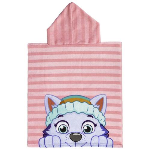 Poncho-håndklæde med Hætte The Paw Patrol Pink 50 x 115 cm