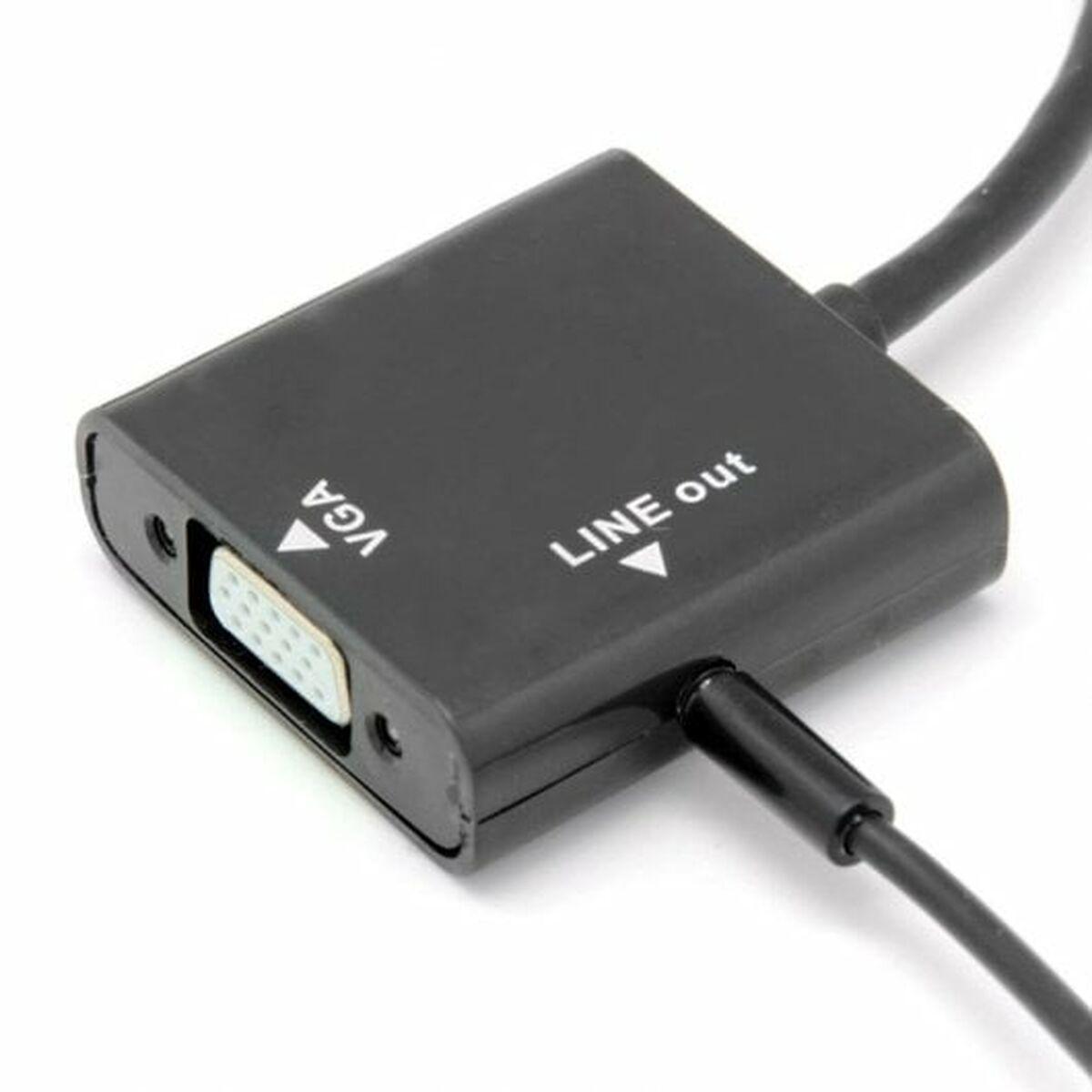 Adapter Pccom Essential Hdmi Vga Jack 3.5 Mm