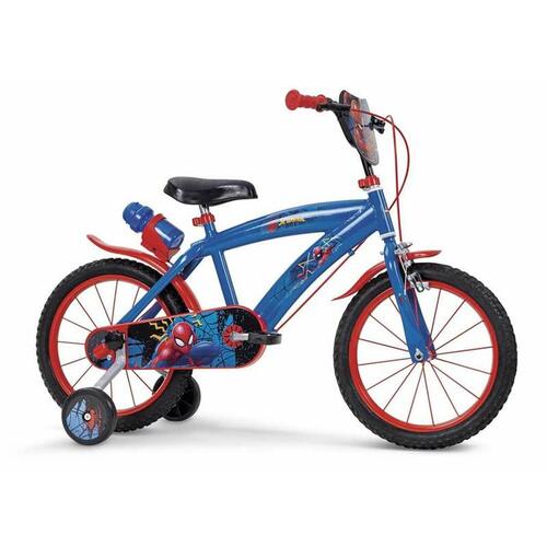 Børnecykel Spider-Man Huffy Blå Rød 16"