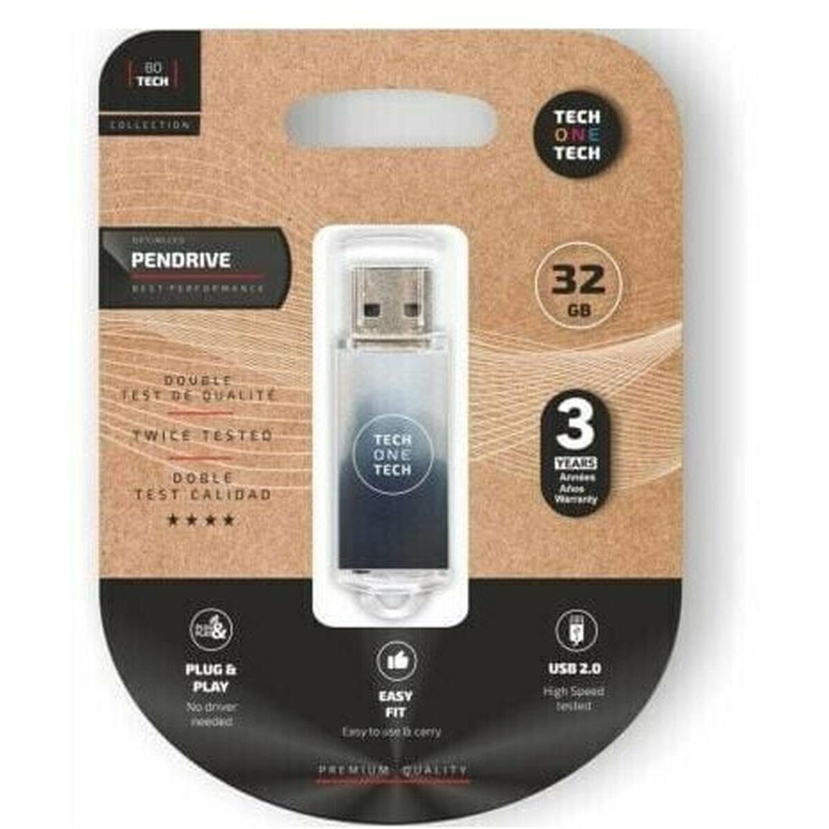 Usb Stik Tech One Tech Be B&w 32 Gb