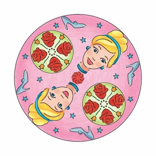 Spil med papirkunst Ravensburger Mandala Midi Disney Princesses