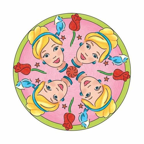 Spil med papirkunst Ravensburger Mandala Midi Disney Princesses