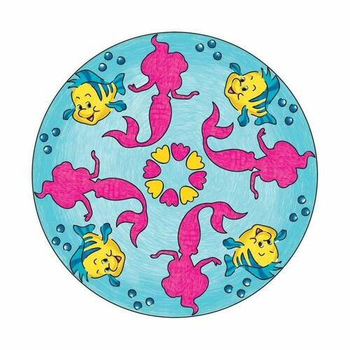 Spil med papirkunst Ravensburger Mandala Midi Disney Princesses