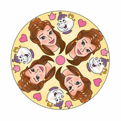 Spil med papirkunst Ravensburger Mandala Midi Disney Princesses