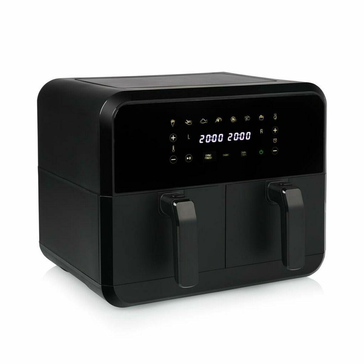Princess airfryer 8 L (dobbelt 2×4 L), 2.400 W - sort