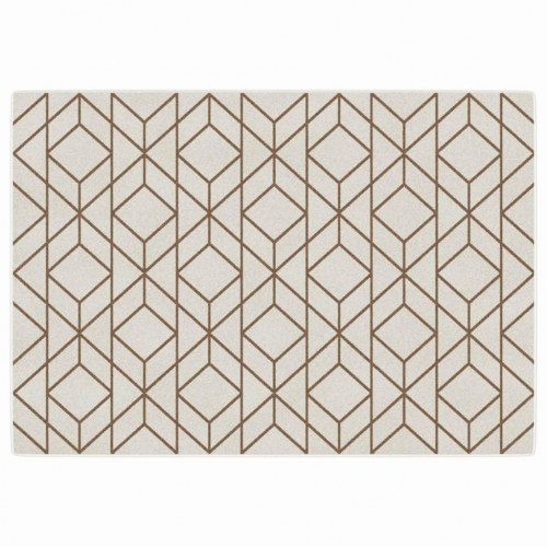 Gulvtæppe 160x230 cm inde/ude skridsikkert kort luv flerfarvet