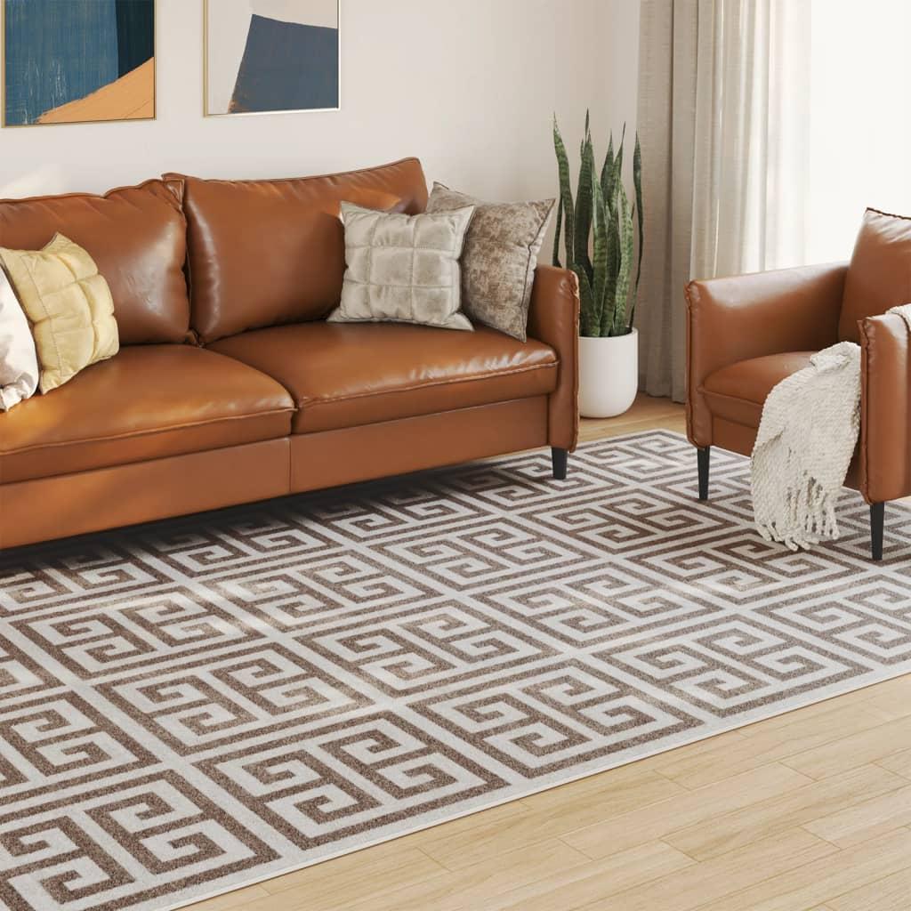 Gulvtæppe Inde/Ude Skridsikkert Kort Luv Flerfarvet - Firkantet / 190 x 300 cm