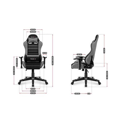 Gaming-stol Huzaro HZ-Ranger 6.0 Grey Mesh Sort/Grå