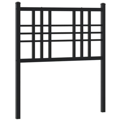 Sengegavl 75 cm metal sort