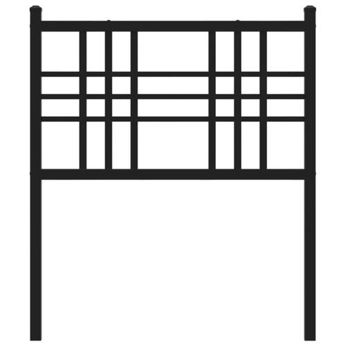 Sengegavl 75 cm metal sort