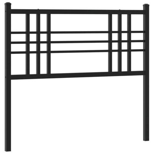 Sengegavl 90 cm metal sort