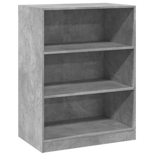 Tøjreol 77x48x102 cm konstrueret træ betongrå