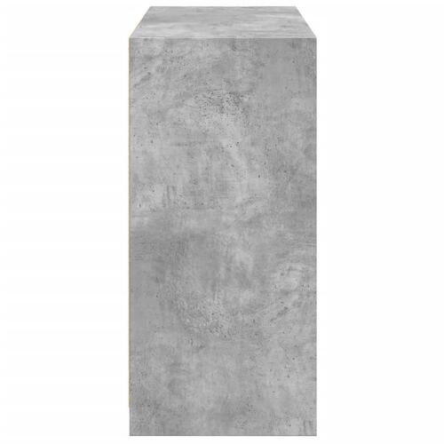 Tøjreol 77x48x102 cm konstrueret træ betongrå