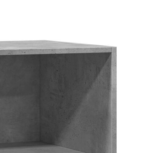 Tøjreol 77x48x102 cm konstrueret træ betongrå