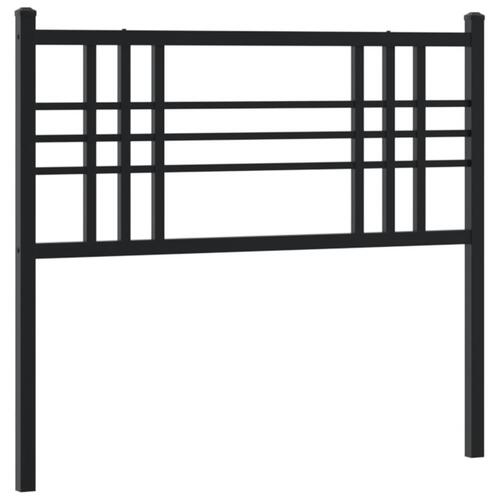 Sengegavl 107 cm metal sort