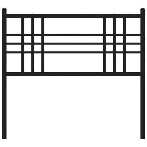 Sengegavl 107 cm metal sort