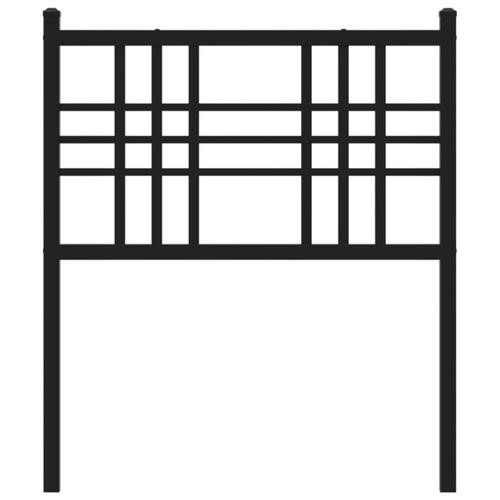 Sengegavl 80 cm metal sort