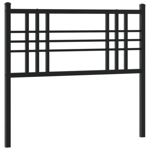Sengegavl 100 cm metal sort