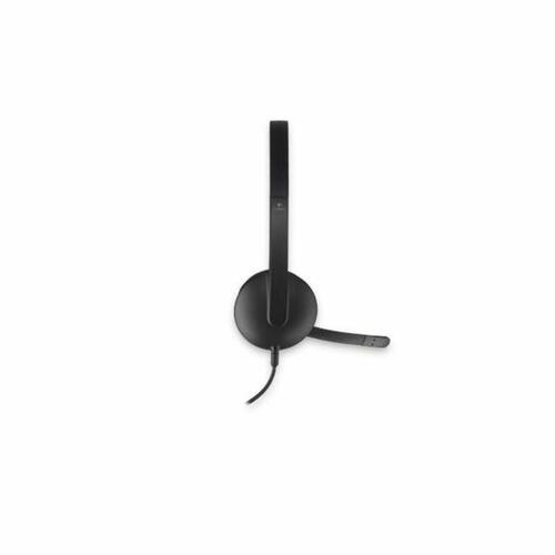 Hovedtelefoner med mikrofon Logitech 981-000475 Sort