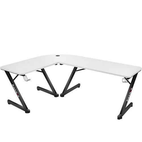 Skrivebord Gaming Huzaro HZ-Hero 7.0 Hvid Sort Kulfiber 154 x 72,5 x 117 cm