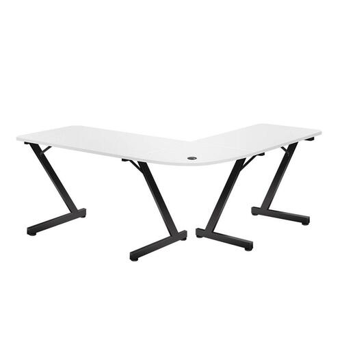 Skrivebord Gaming Huzaro HZ-Hero 7.0 Hvid Sort Kulfiber 154 x 72,5 x 117 cm