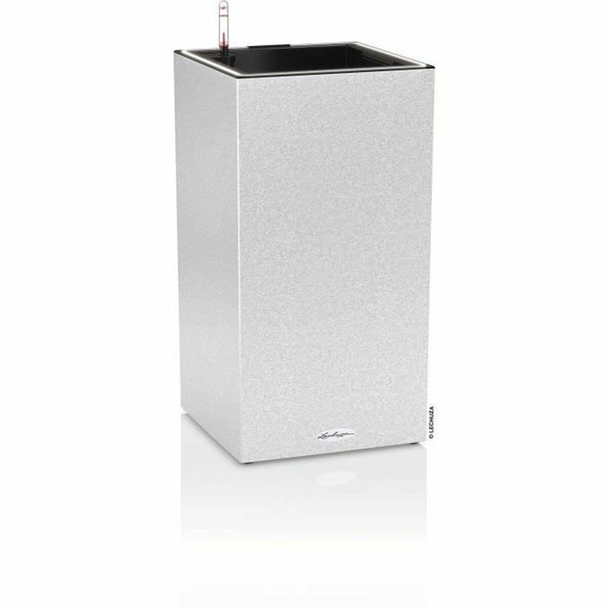 Selvvandende pot Lechuza Hvid 40 x 40 x 56 cm LED