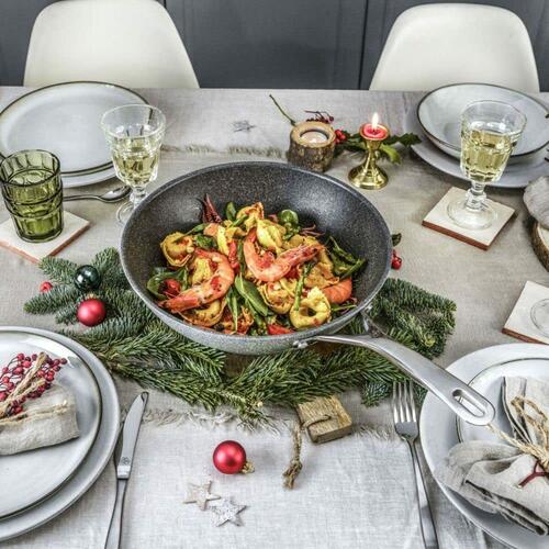 Wok Pande Ballarini 75002-815-0 Antracit Rustfrit stål Aluminium Ø 30 cm (1 enheder)