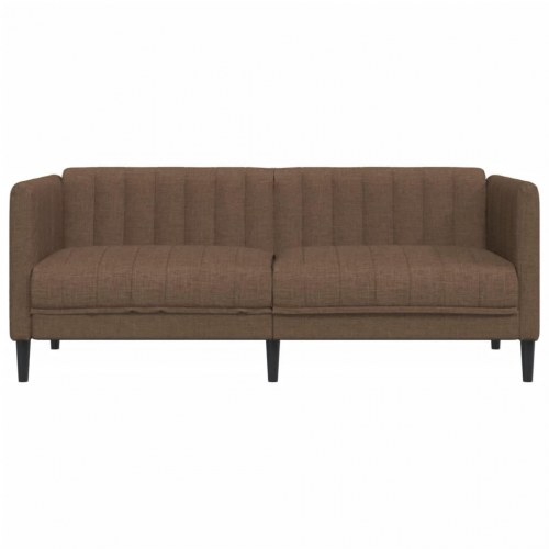 2-personers sofa imiteret ruskind brun