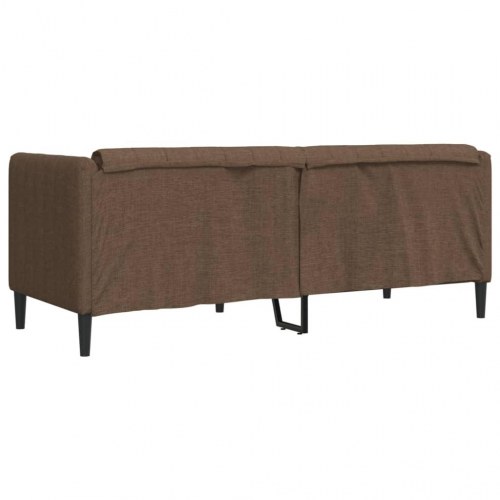2-personers sofa imiteret ruskind brun