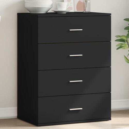 Skænk 60x39x80 cm konstrueret træ sort
