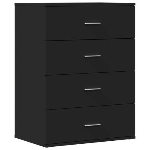 Skænk 60x39x80 cm konstrueret træ sort