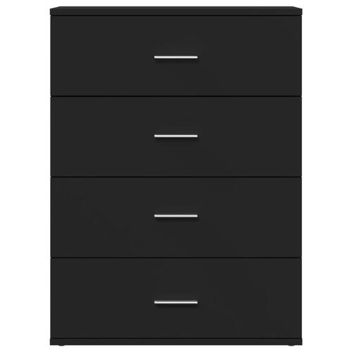 Skænk 60x39x80 cm konstrueret træ sort