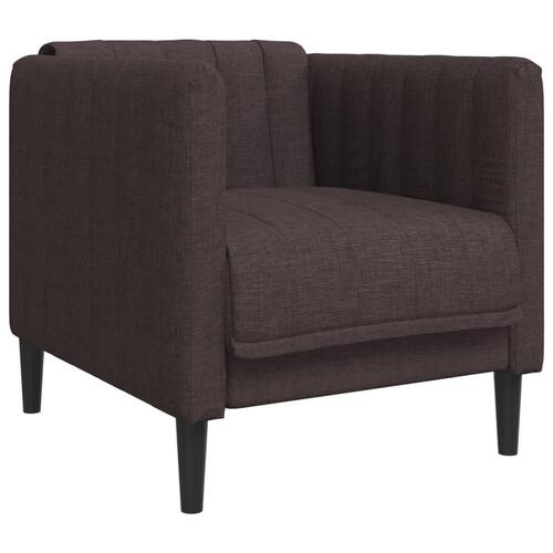 3 personers sofa stof mørkebrun