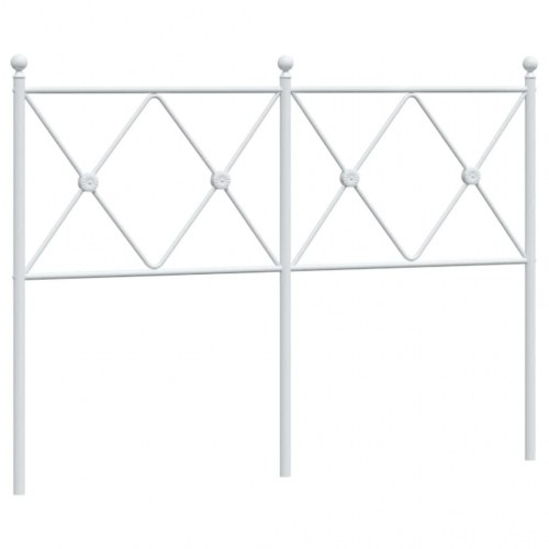 Udskiftningsgavl i metal 120 cm - hvid