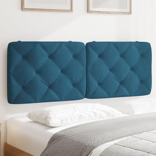 Gavlpude 120 cm velour blå