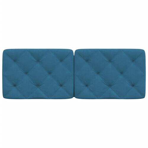 Gavlpude 120 cm velour blå