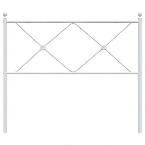 Sengegavl i metal 107 cm - hvid