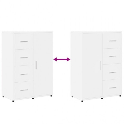 Skab 60x31x84 cm konstrueret træ hvid