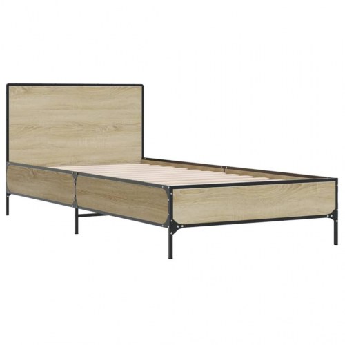 Sengeramme 100 x 200 cm i sonoma-eg