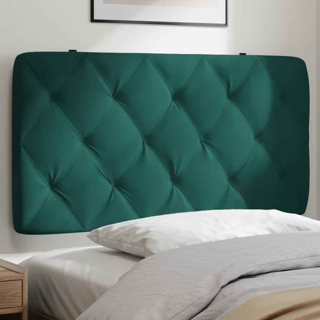 Gavlpude 100 cm velour mørkegrøn