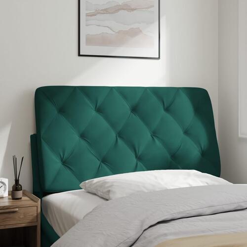 Gavlpude 100 cm velour mørkegrøn
