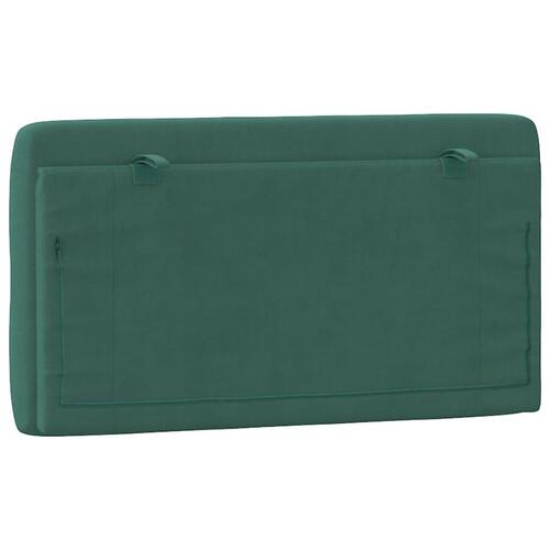 Gavlpude 100 cm velour mørkegrøn