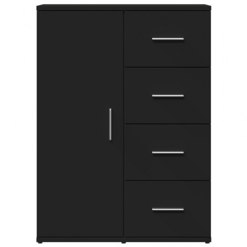 Skab 59x39x80 cm konstrueret træ sort