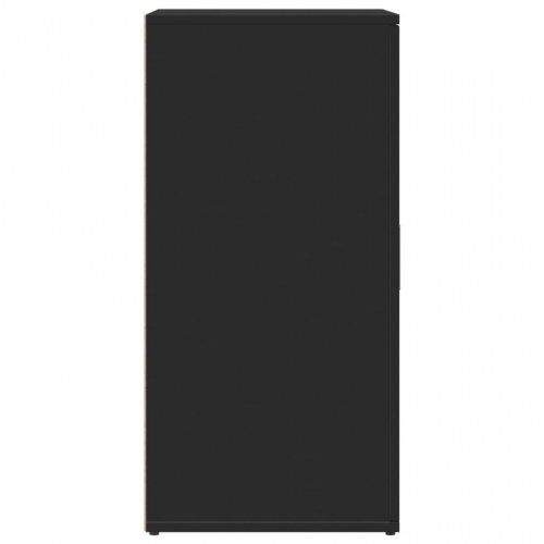 Skab 59x39x80 cm konstrueret træ sort