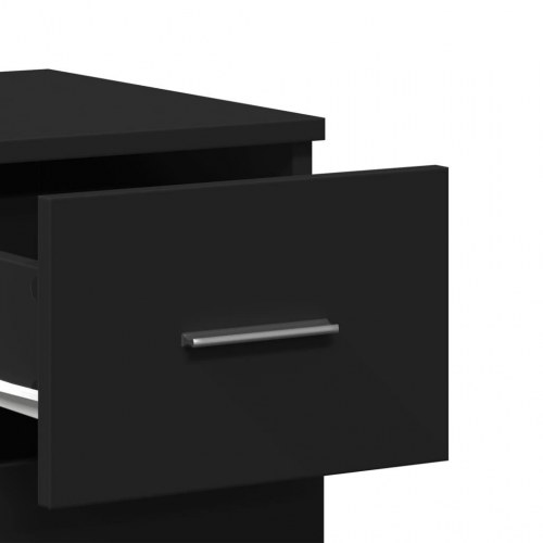 Skab 59x39x80 cm konstrueret træ sort
