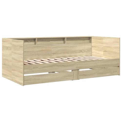 Daybed med skuffer uden madras 90x200 cm sonoma-eg