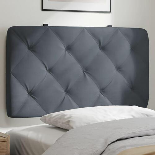 Gavlpude 80 cm velour mørkegrå