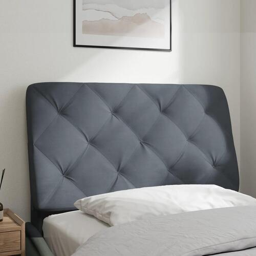 Gavlpude 80 cm velour mørkegrå