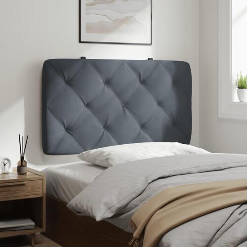 Gavlpude 80 cm velour mørkegrå