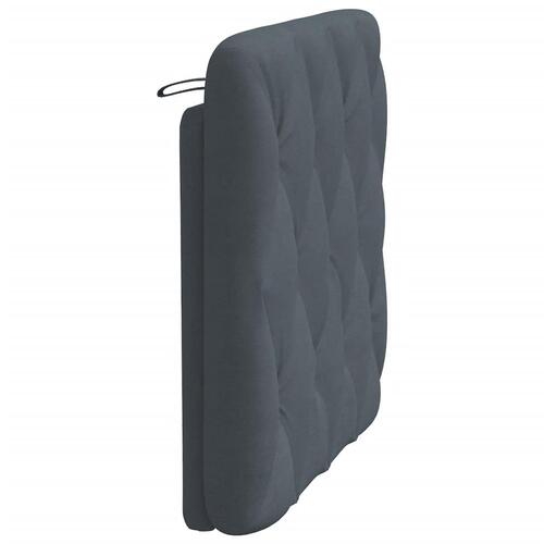 Gavlpude 80 cm velour mørkegrå